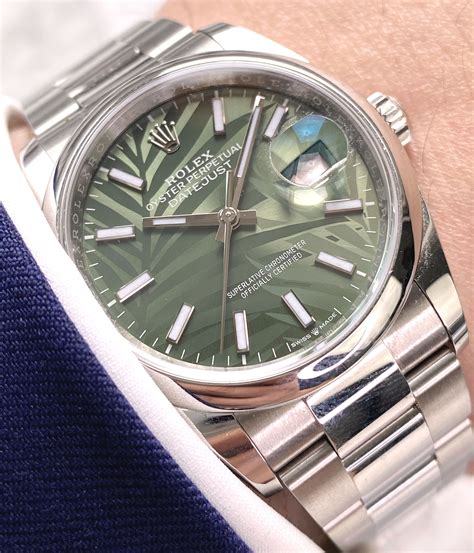 rolex green dial|rolex datejust 36mm green.